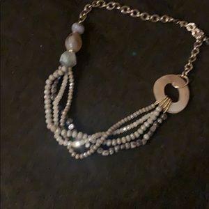 Beaded and chain necklace